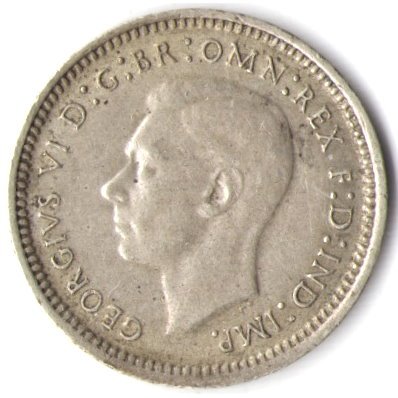 Австралия 3 пенса 1943 год (без отметки МД)