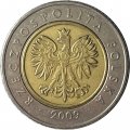 Польша 5 злотых 2009 год