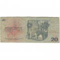 Чехословакия 20 крон 1970 год - Сцена из Гуситских войн - VG