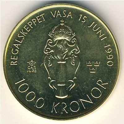 Швеция 1000 крон 1990 год
