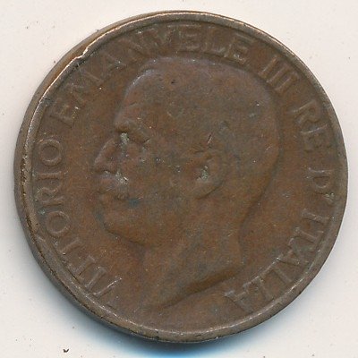 Италия 10 чентезимо 1937 год