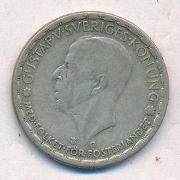 Швеция 1 крона 1944 год