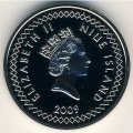Ниуэ 20 центов 2009 год - Два аквалангиста и кораллы