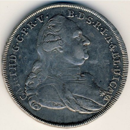 Бавария 1 талер 1782 год