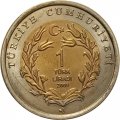 Турция 1 лира 2009 год - Слон