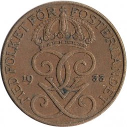 Швеция 5 эре 1933 год