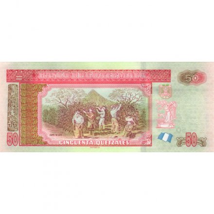 Гватемала 50 кетсаль 2020 год - Уборка кофе UNC