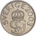 Швеция 5 крон 2003 год - Король Карл XVI Густав