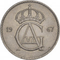 Швеция 50 эре 1967 год - Король Густав VI Адольф