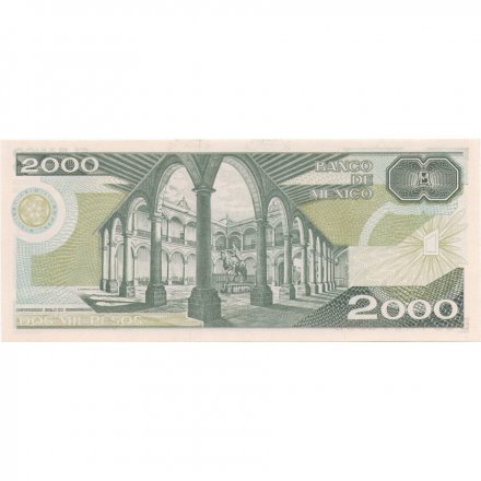 Мексика 2000 песо 1987 год - Жусто Сиерра UNC