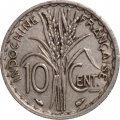 Французский Индокитай 10 центов 1939 год (магнетик)