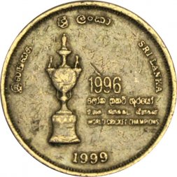 Шри-Ланка 5 рупий 1999 год - Чемпионат Мира по крикету