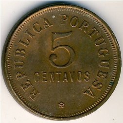 Ангола 5 сентаво 1921 год