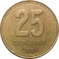 Аргентина 25 сентаво 2009 год - Ратуша Буэнос-Айреса
