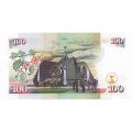 Кения 100 шиллингов 2002 год - Президент Даниэль Тороитич Арап Мои UNC