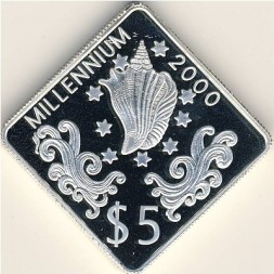 Тувалу 5 долларов 1998 год