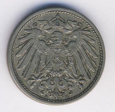 Германия 10 пфеннигов 1911 год (A)