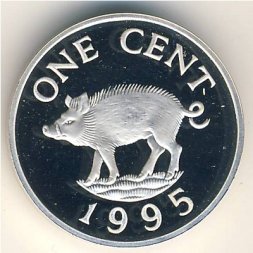 Бермудские острова 1 цент 1995 год