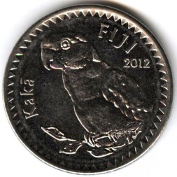 Монета Фиджи 20 центов 2012 год - Какаду