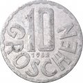 Австрия 10 грошей 1962 год