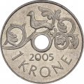 Норвегия 1 крона 2005 год
