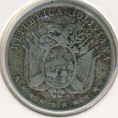 Боливия 10 сентаво 1892 год
