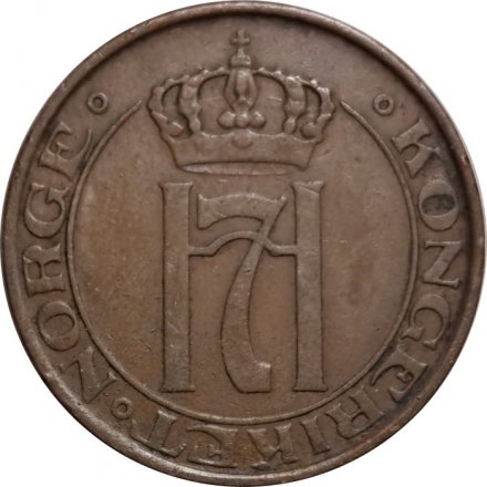 Норвегия 5 эре 1928 год - Король Хокон VII