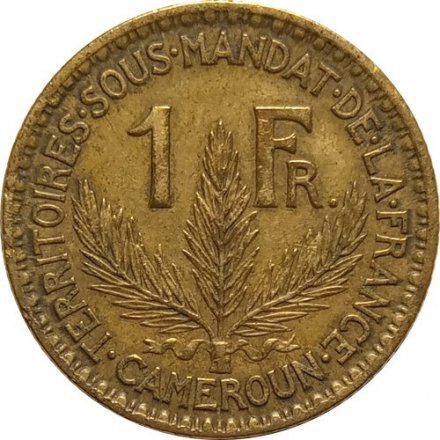 Камерун 1 франк 1926 год