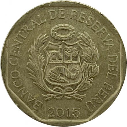 Перу 10 сентимо 2015 год