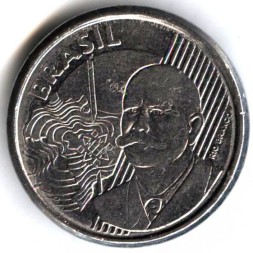Монета Бразилия 50 сентаво 2013 год - Барон Рио-Бранко