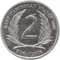 Восточные Карибы 2 цента 2008 год