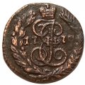 Полушка 1770 год ЕМ Екатерина II (1762 - 1796) - VF+
