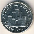 Остров Мэн 5 пенсов 2007 год (отметка &quot;AA&quot; на реверсе)