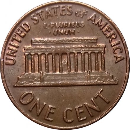 США 1 цент 1972 год - Авраам Линкольн (без отметки МД)