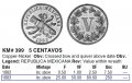 Мексика 5 сентаво 1883 год