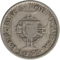 Мозамбик 2,5 эскудо 1953 год