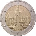 Германия 2 евро 2016 год - Саксония. (Дворец Цвингер, Дрезден) - A