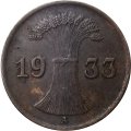 Веймарская республика 1 рейхспфенниг 1933 год (A)