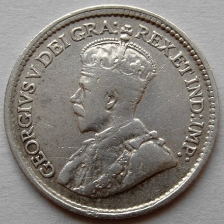 Канада 5 центов 1919 год - Король Георг V