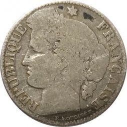 Франция 50 сантимов 1887 год