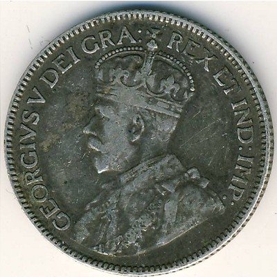 Канада 25 центов 1930 год