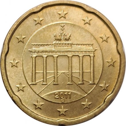 Германия 20 евроцентов 2011 год (G)