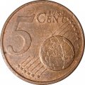 Люксембург 5 евроцентов 2010 год