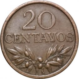 Португалия 20 сентаво 1970 год
