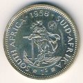 ЮАР 1 шиллинг 1958 год