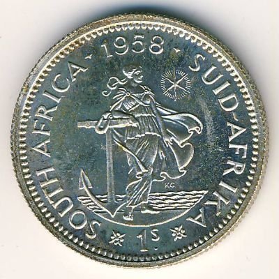 ЮАР 1 шиллинг 1958 год