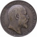 Великобритания 1 пенни 1909 год
