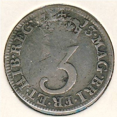 Великобритания 3 пенса 1713 год