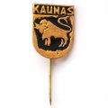 Значок-иголка Каунас (Kaunas). Литва. Зубр