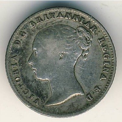 Великобритания 4 пенса 1839 год